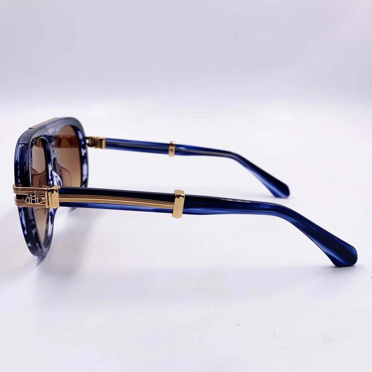 Lunettes de soleil Hommes: MAYBACH Z104 Marron/Bleu grif