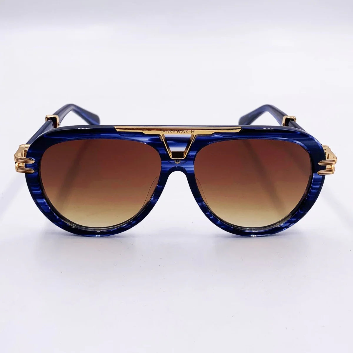 Lunettes de soleil Hommes: MAYBACH Z104 Marron/Bleu grif
